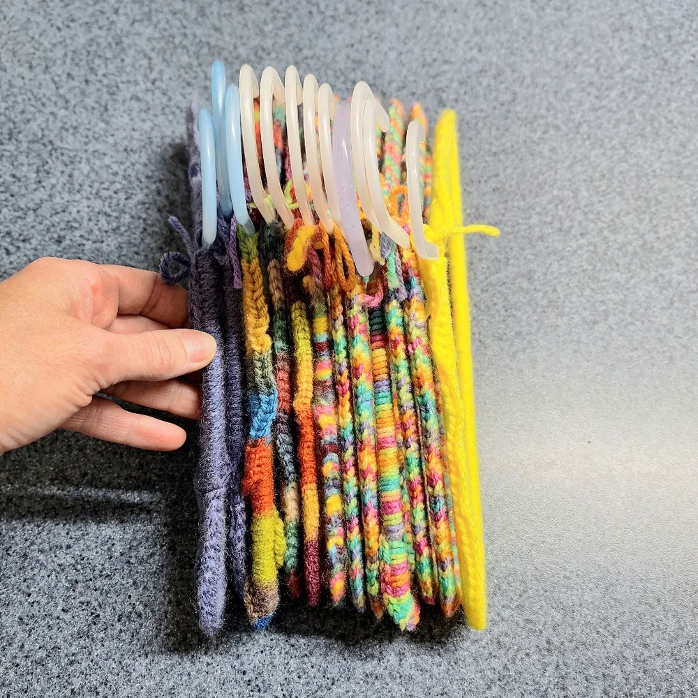 Handmade, Knitted Children's Hanger Bundle Of 12
